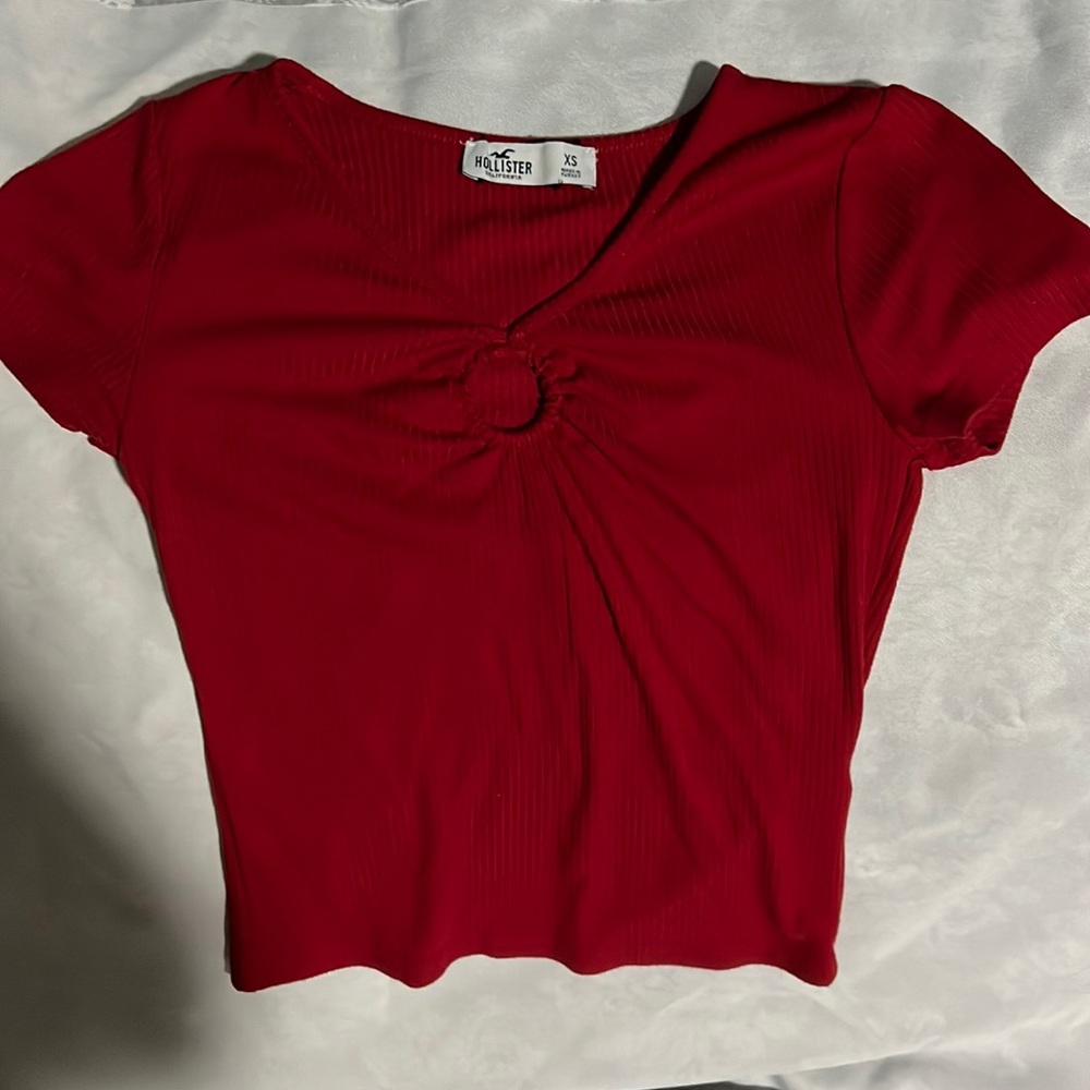 Hollister Xs Red Top